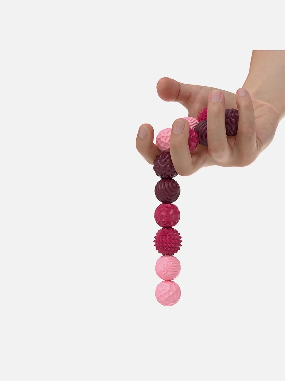 Therapeutic Massage Ball Set in Pink & Berry with Travel Case